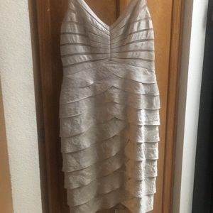Tan cocktail dress